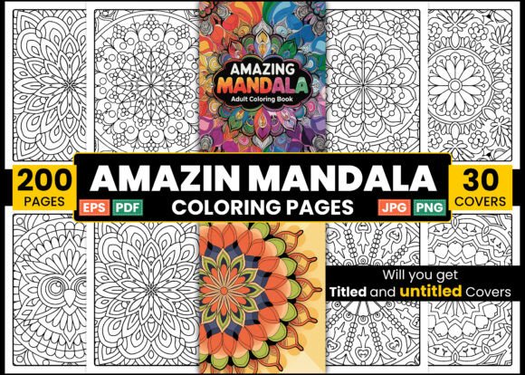 Download Amazing Mandala Adult Coloring Book - Premium Resources