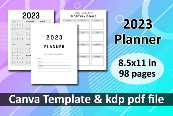 Download 2023 Planner Canva KDP Templates - Templates Collection