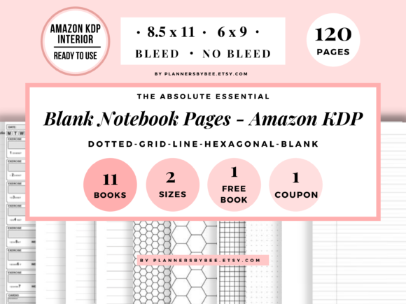 Download KDP Interior Templates 12 Books 120 Page - Templates Collection