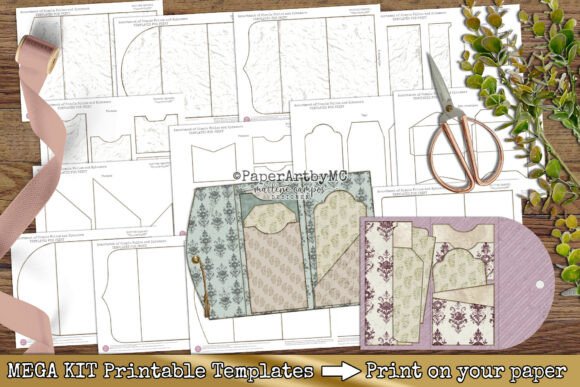 Download Junk Journal Folio Templates Mega Kit - Templates Collection