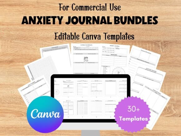 Download Anxiety Journal Editable Canva Templates - Templates Collection