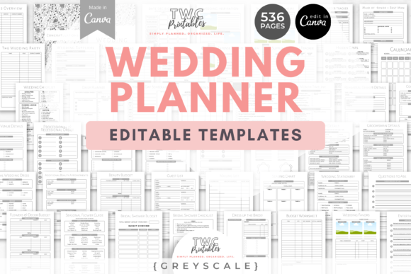 Download Wedding Planner Canva Templates | GREYSC - Templates Collection