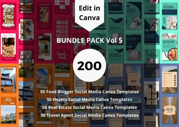 Download Social Media Canva Templates Bundle - Templates Collection
