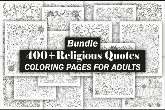 Download Religious Quotes Coloring Book Bundle - Coloring book Collection