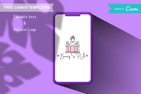 Download Canva Logo Templates - Hot Shower Relax - Templates Collection