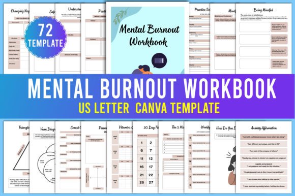 Download Mental Burnout Workbook Canva Templates - Templates Collection
