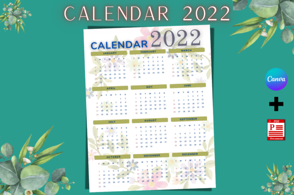 Download Printable Calendar Canva Templates - Templates Collection