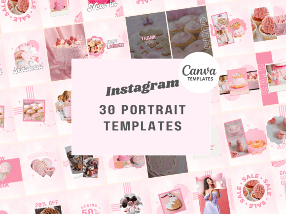 Download Pink Cloudy Instagram Canva Templates - Instagram canva templates Collection