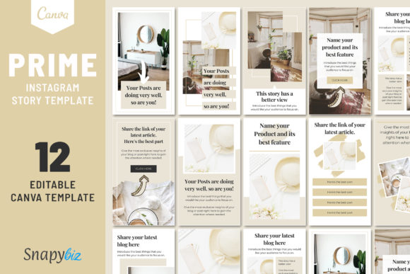 Download Prime Instagram Story Canva Templates - Templates Collection