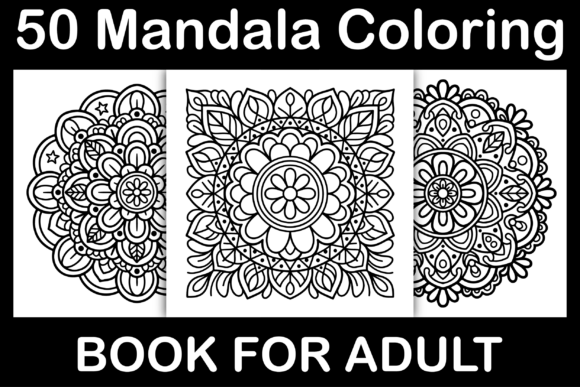 Download 50 Mandala Coloring Book for Adults - Coloring book Collection