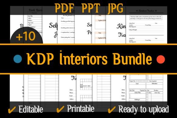 Download Mega Editable KDP Interior Bundle - Editable kdp interior Collection