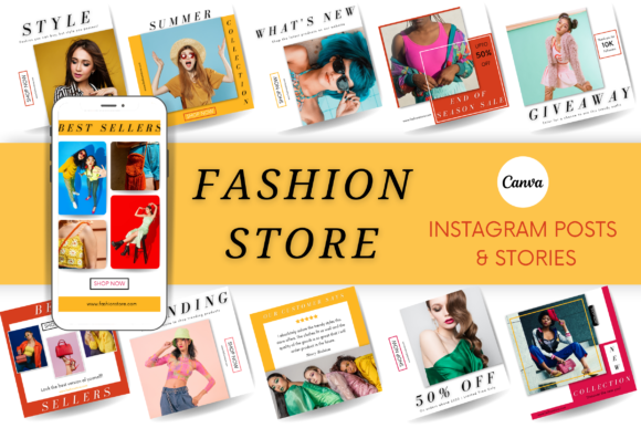 Download Fashion Store Canva Templates - Templates Collection
