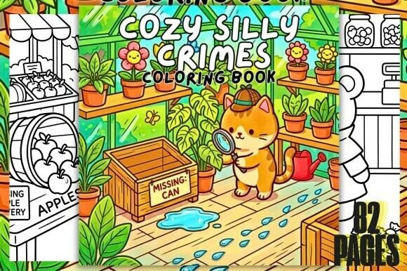 Download Cozy Silly Crimes Coloring Book - Premium Resources