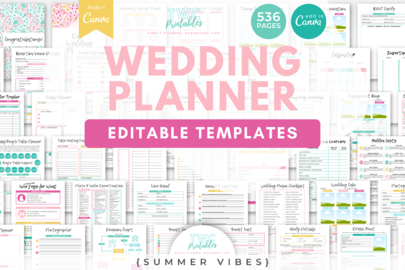 Download Wedding Planner Canva Templates | SUMMER - Templates Collection