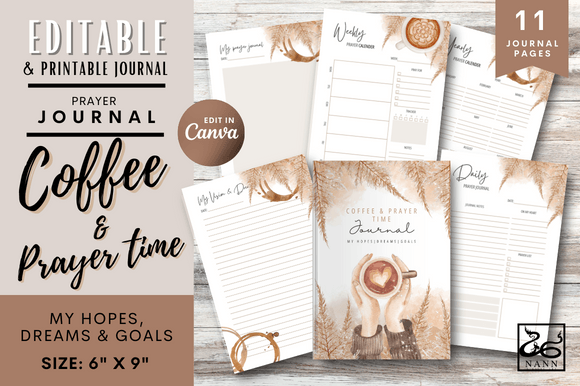 Download Coffee and Prayer Time Journal Templates - Templates Collection