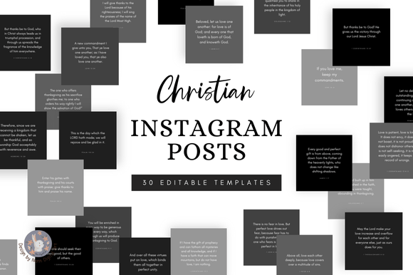 Download 30 Christian Instagram Canva Templates. - Instagram canva templates Collection