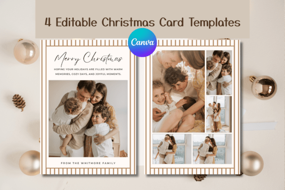 Download Editable Christmas Photo Card Templates - Templates Collection