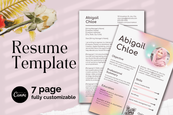 Download Pink Gradient Canva Resume Templates - Templates Collection