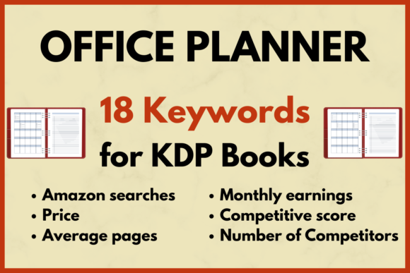 Download Office Planner KDP Keyword Research - Office planner Collection