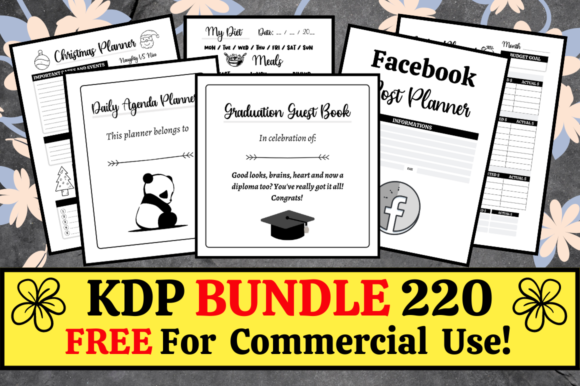 Download KDP Bundle Pack 220 Templates + Extras - Templates Collection