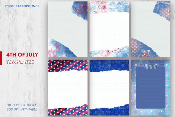 Download 4th of July Art Journal Templates - Templates Collection
