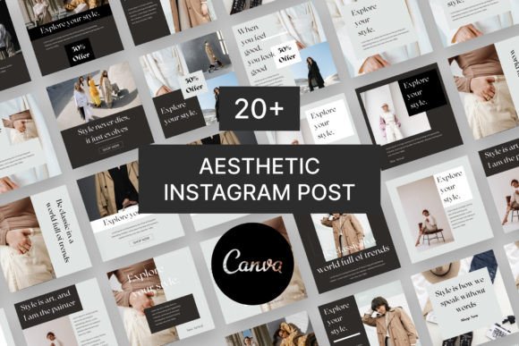 Download Aesthetic Instagram Templates Canva - Templates Collection