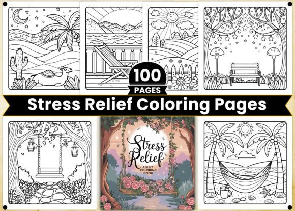 Download Stress Relief Adult Coloring Book Pages - Premium Resources